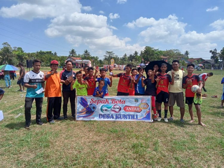 Desa Kuntili Meriahkan HUT RI ke-78 dengan Turnamen Sepak Bola Mini Soccer U-12 - U-14